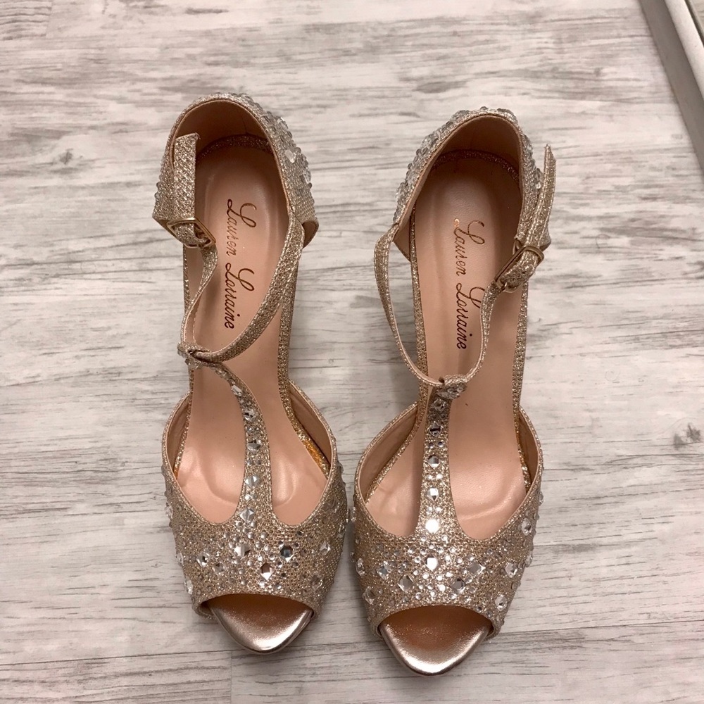 Champagne gold heels